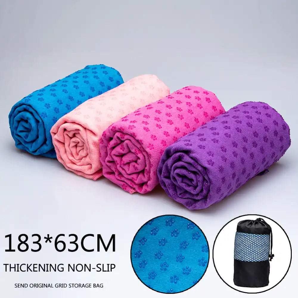 New Non Slip Yoga Towel Yoga Mat Cover Towel Blanket Sport Fitness