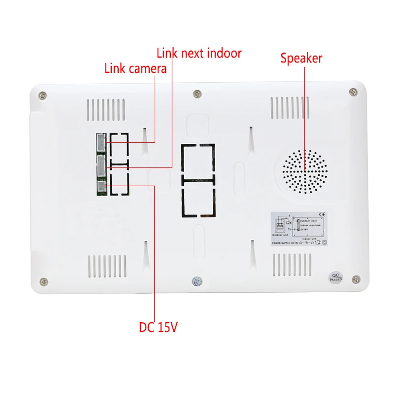 JERUAN 7 дюймов видео телефон двери дверной звонок видео домофон системы 714 Крытый+ адаптер питания