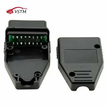

10pcs/Lot New OBD2 16Pin Male Female Connector Plug Adapter OBD OBDII EOBD J1962 OBD2 16Pin Wiring Adapter 16Pin Shell Wholesale