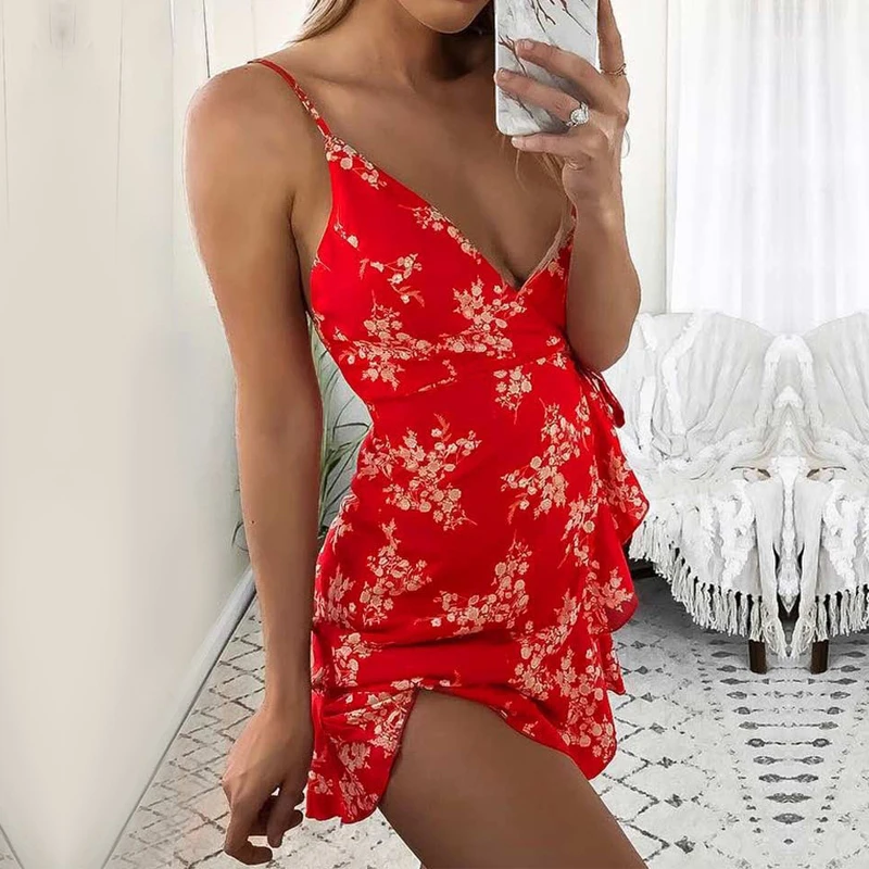 Ursohot مثير V الرقبة الأزهار طباعة بوهو اللباس قبالة الكتف ضمادة الشاطئ فستان الشمس Vestidos المرأة البسيطة عارضة كشكش الصيف فساتين Ursohot مثير V الرقبة الأزهار طباعة بوهو اللباس قبالة الكتف ضمادة الشاطئ فستان الشمس Vestidos المرأة البسيطة عارضة كشكش الصيف فساتين
