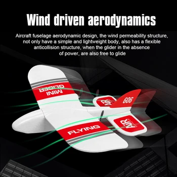 

2.4Ghz 2CH EPP Model Flying Gift Foam Kids Handmade Throwing DIY Built-in Gyro Airplane Indoor Toy Inertia RC Glider Mini