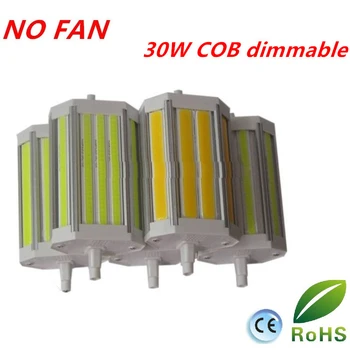 

Dimmable 30W 118mm COB R7S led lamp NO noise outdoor flootlight replace 300W halogen lamp AC110-240V