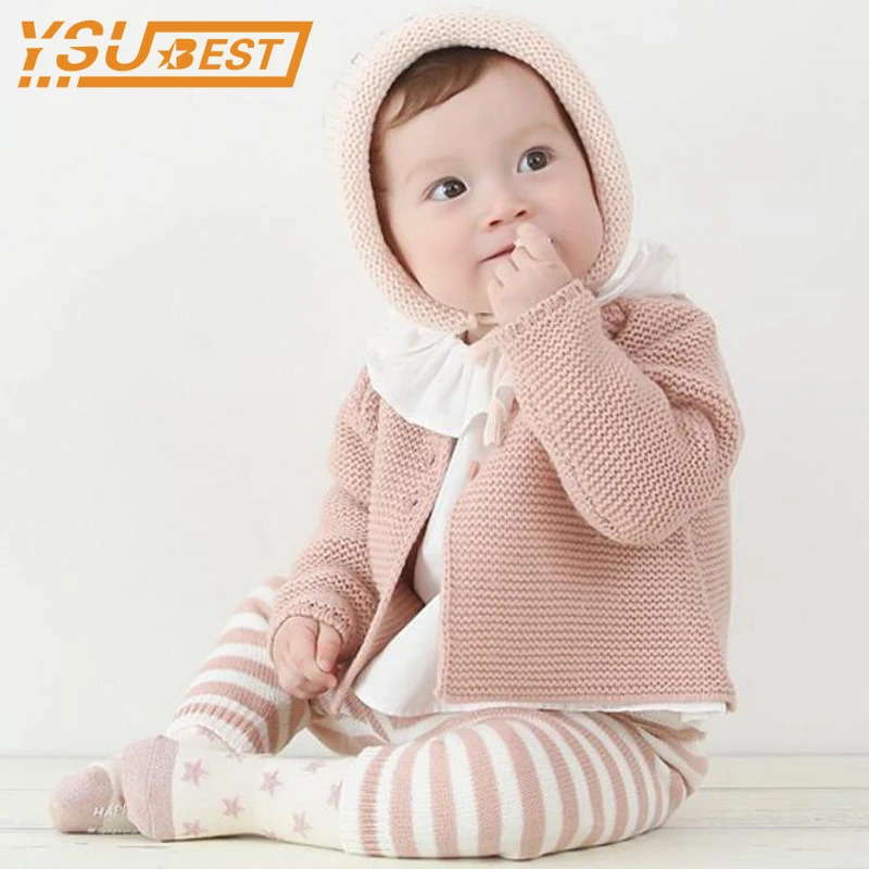 Повседневная одежда для новорожденных кардиган маленьких девочек свитера весна