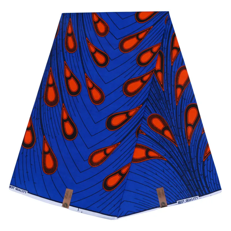 

Ankara African Prints Batik Fabric Fashion Loincloth Real Dutch Wax 100% Cotton 6 yards Best Sewing Material for Party Dress