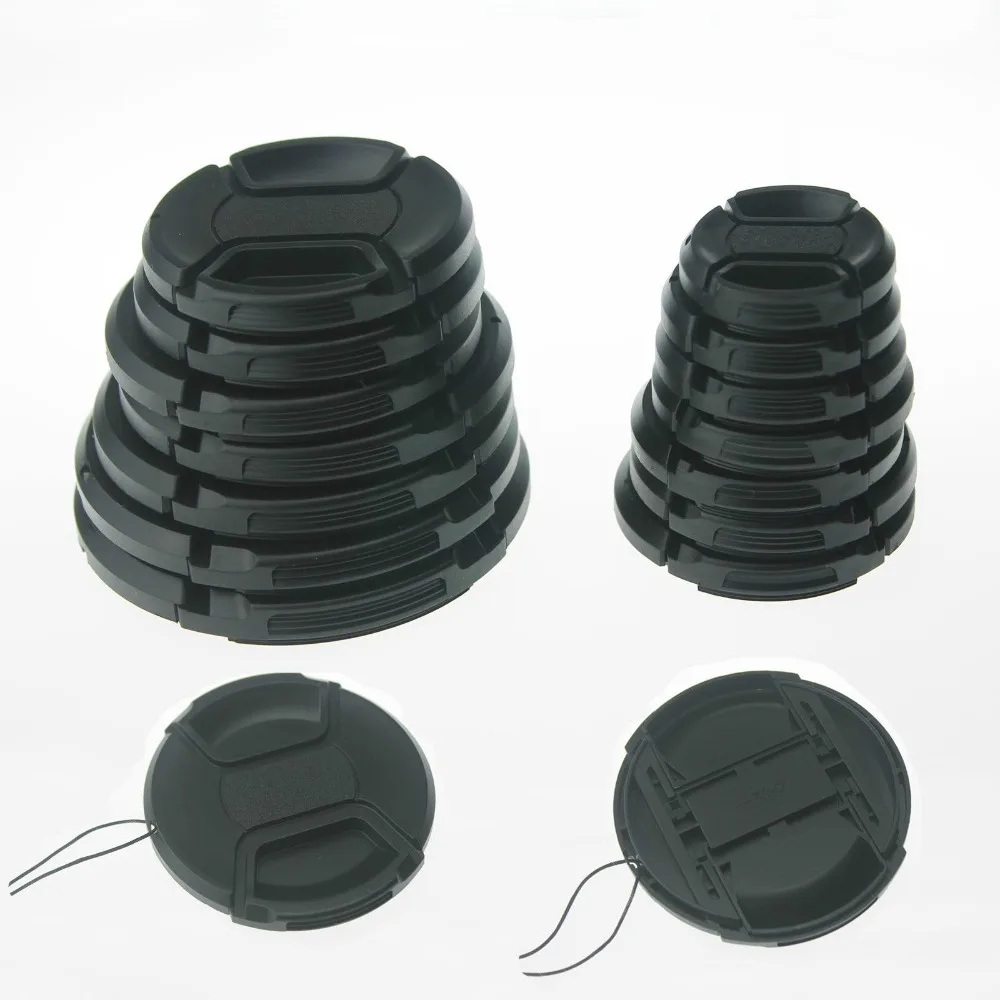 10pcs 72mm Center Pinch Front Lens Cap + String for Nikon Canon Sony