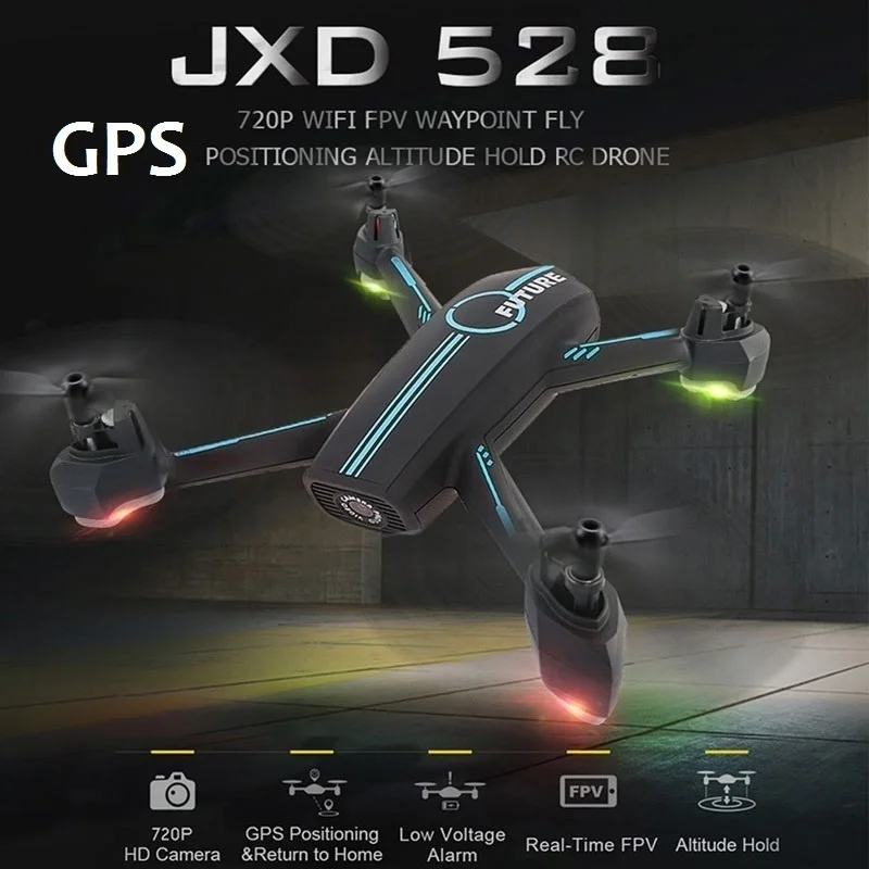 Upgrade Drone RC Quadcopter with Camera 720P HD Altitude Hold Headless Mode Pocket Drones GPS Positioning VS 8807 8807W Drone