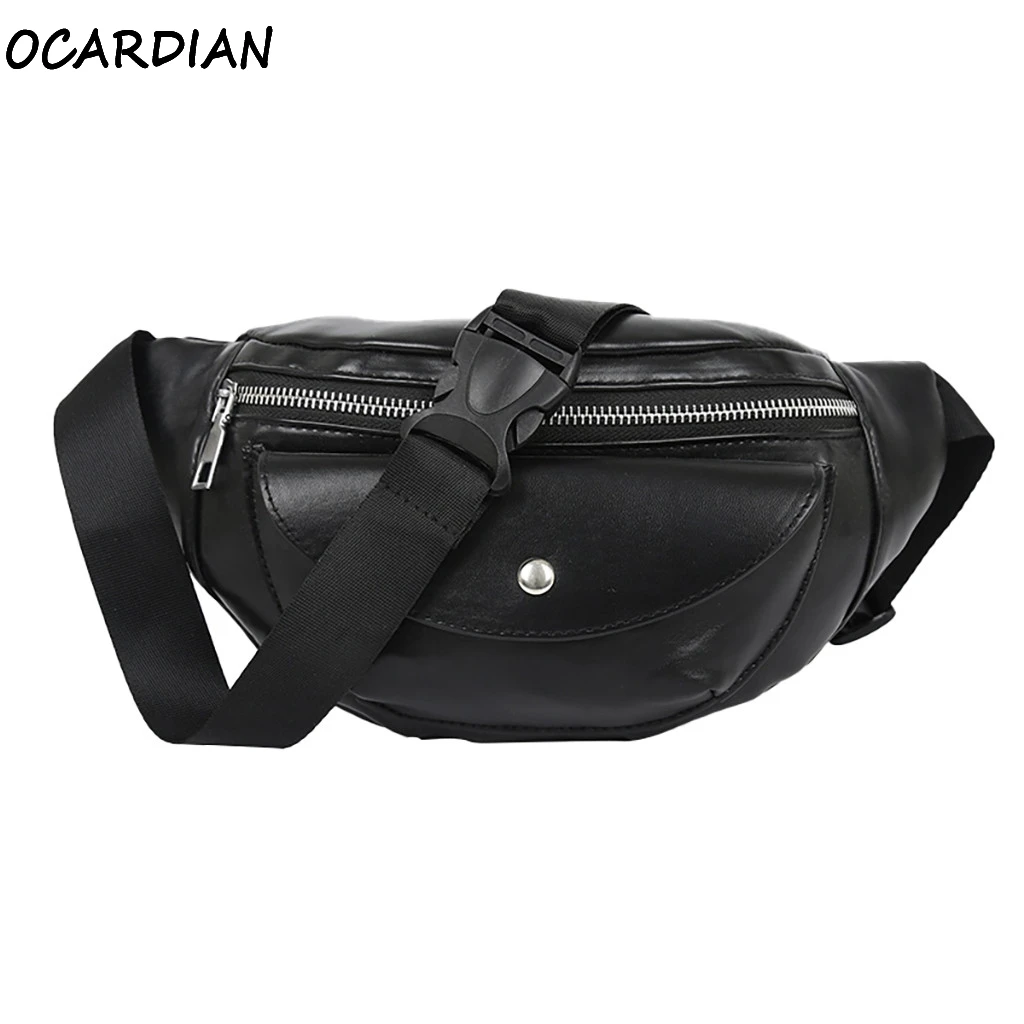 

OCARDIAN Waist Packs Money Belt Bags 2019 For Men And Women Fanny Waist Bag Leather Waist Bags Travel Pouch Wallet Dropship A25