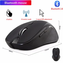 Беспроводная мышь Mi беспроводная мышь для ноутбука Bluetooth Беспроводная 800/1200/1600 точек/дюйм для ноутбук с системой Windows 10 8 7 Xp