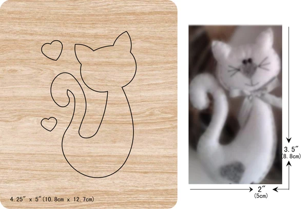 

New Cat wooden dies cutting dies for scrapbooking Multiple sizes V-4072