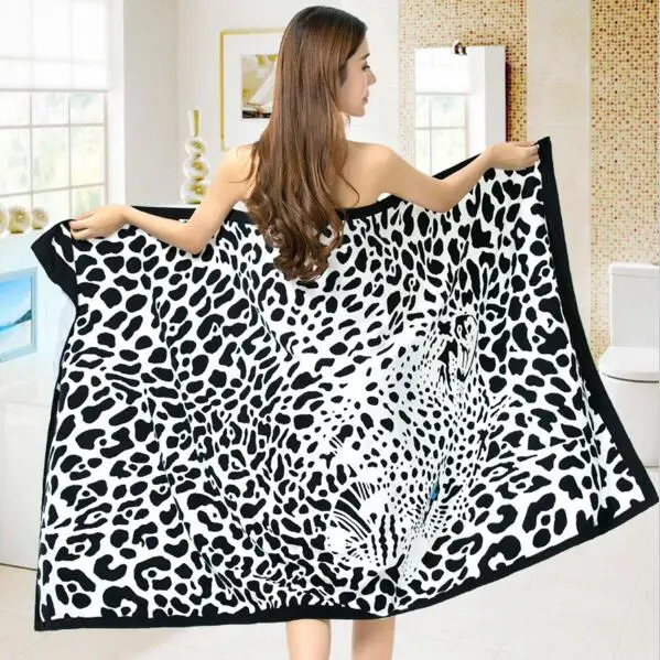 2016 Hot Sexy Leopard Print Beach Towel Summer Large Microfiber Printed