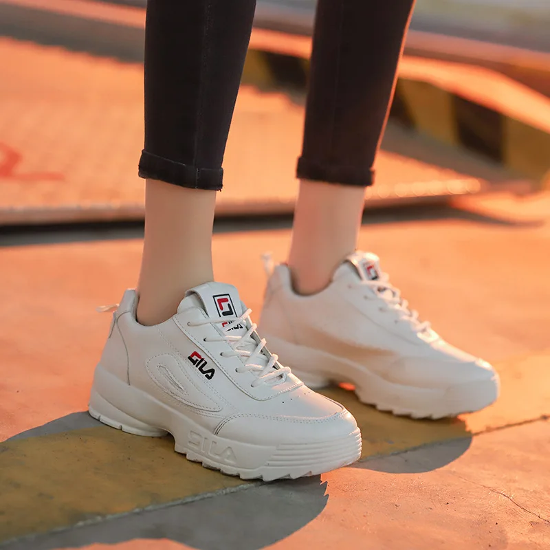 

2019 spring and autumn casual women's shoes sports shoes flat fashion with white breathable women's sports shoes