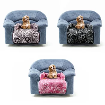 

Multifunction Pet Beds On Your Sofa/Bed/Car/Chair/Floor Dot Cat Seat Cover Platy Mat Blanket Floral Print Washable Soft Cotton