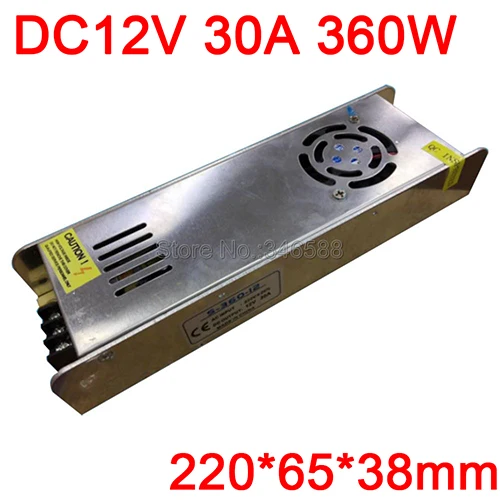 AC110V 220V постоянного тока до DC12V AC-DC постоянного Напряжение драйвер переключатель Питание изящный полосатый Размер 12V 3A 5A 8.5A 10A 12.5A 15A 20A 25A 30A - Цвет: 12V 30A 360W