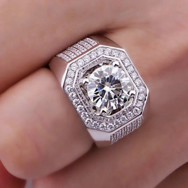 size 8 13 round solitarie free shipping 8mm aaa cubic zirconia simulated stones 10kt white gold filled wedding men ring gift - Mens Diamond Wedding Rings White Gold size 8 13 round solitarie free shipping 8mm aaa cubic zirconia simulated stones 10kt white gold filled wedding men ring gift - Mens Diamond Wedding Rings White Gold