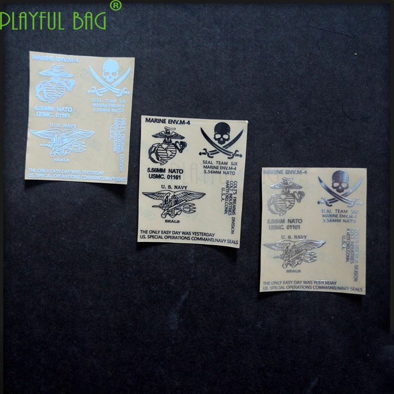 

Outdoor activity CS Hawk M4 water bombs gun metal waterproof DIY sticker accessories SCAR Lu 416 new Weil M4 g36 singularity L50