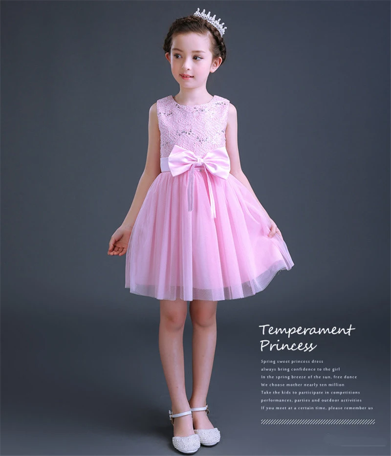Sequin Bow Dress Kids (14)