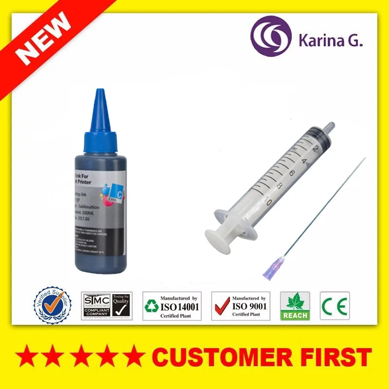 4 x 100ml /bottle Universal Sublimation Ink For Epson Printers Heat Transfer Ink Heat Press Sublimation