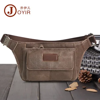 

Multi-functional Genuine Leather Men's Bag Fashion Casual Matte Leather Waist Pack Outdoor Vintage Chest Pack A4634