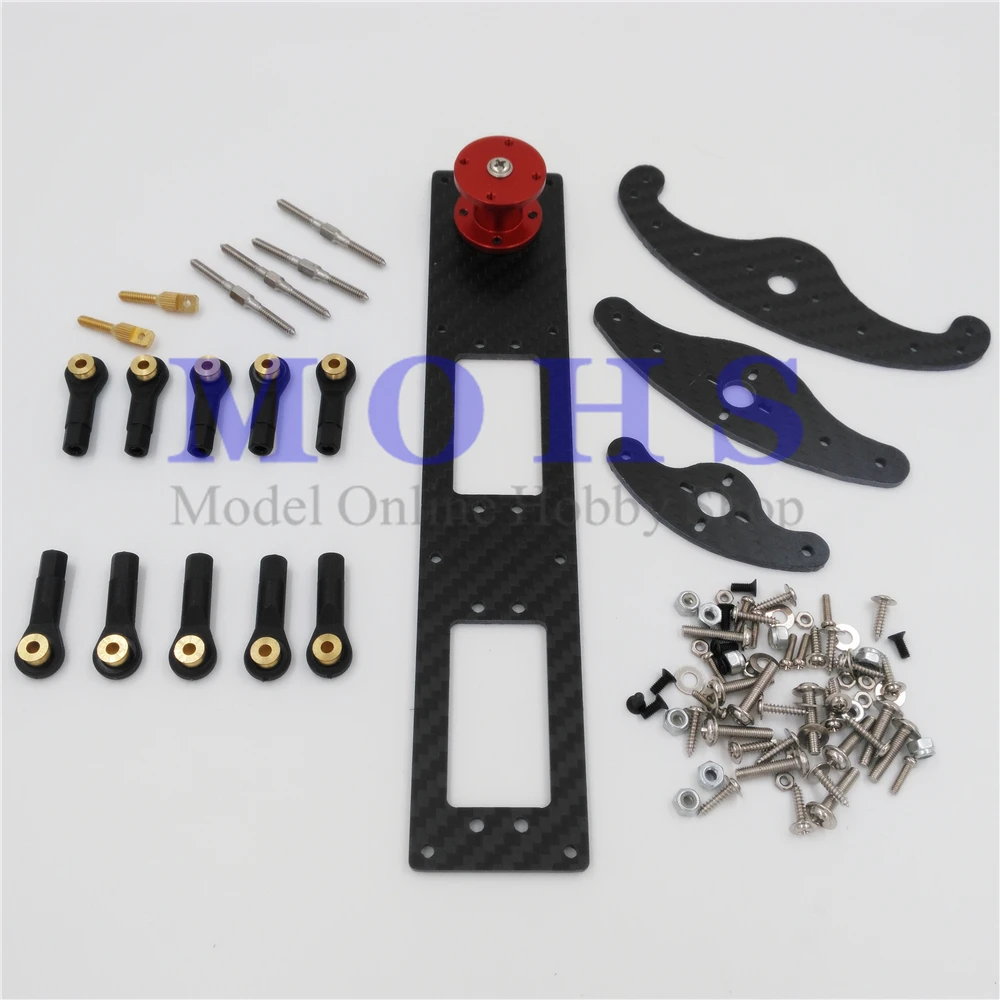 Buy carbon fiber 4inch vertical rudder mount rudder