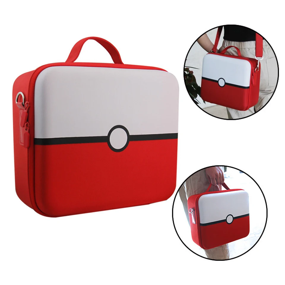 

Nintend Switch Hard Carrying Case for NS Pro Controller/Console/Joy-Con Grips/SD Card/Poke Ball and Accessories