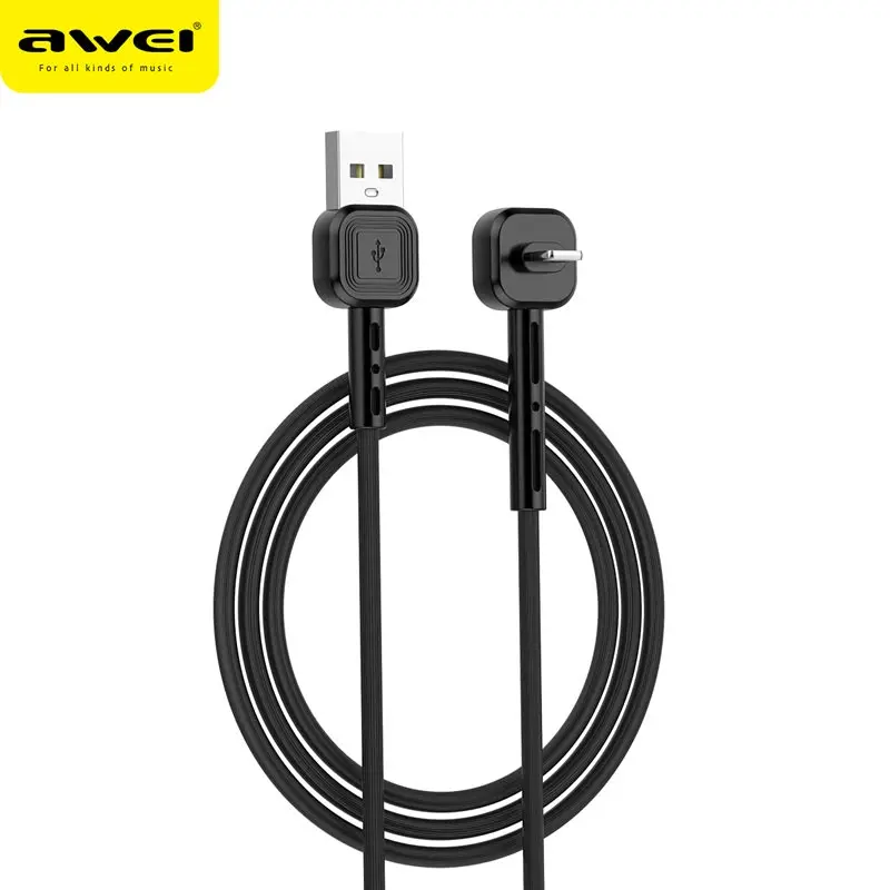 

Awei charging and holder 2 in 1 data cable safe and fast data charging line quick charging line for iso 8/9/10/11 devices