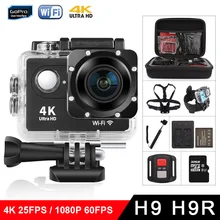 Новое поступление! Оригинальная H9R/H9 Экшн-камера Ultra HD 4 K/25fps WiFi 2," 170D подводный водонепроницаемый шлем видео запись