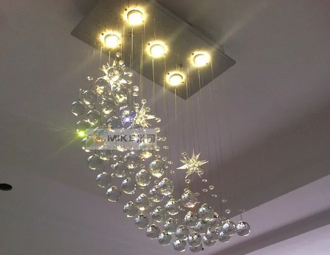 Moon pendant light pendant crystal lamp restaurant lamp bar lamp bedroom lamp CRYSTAL LIGHTS ZZP