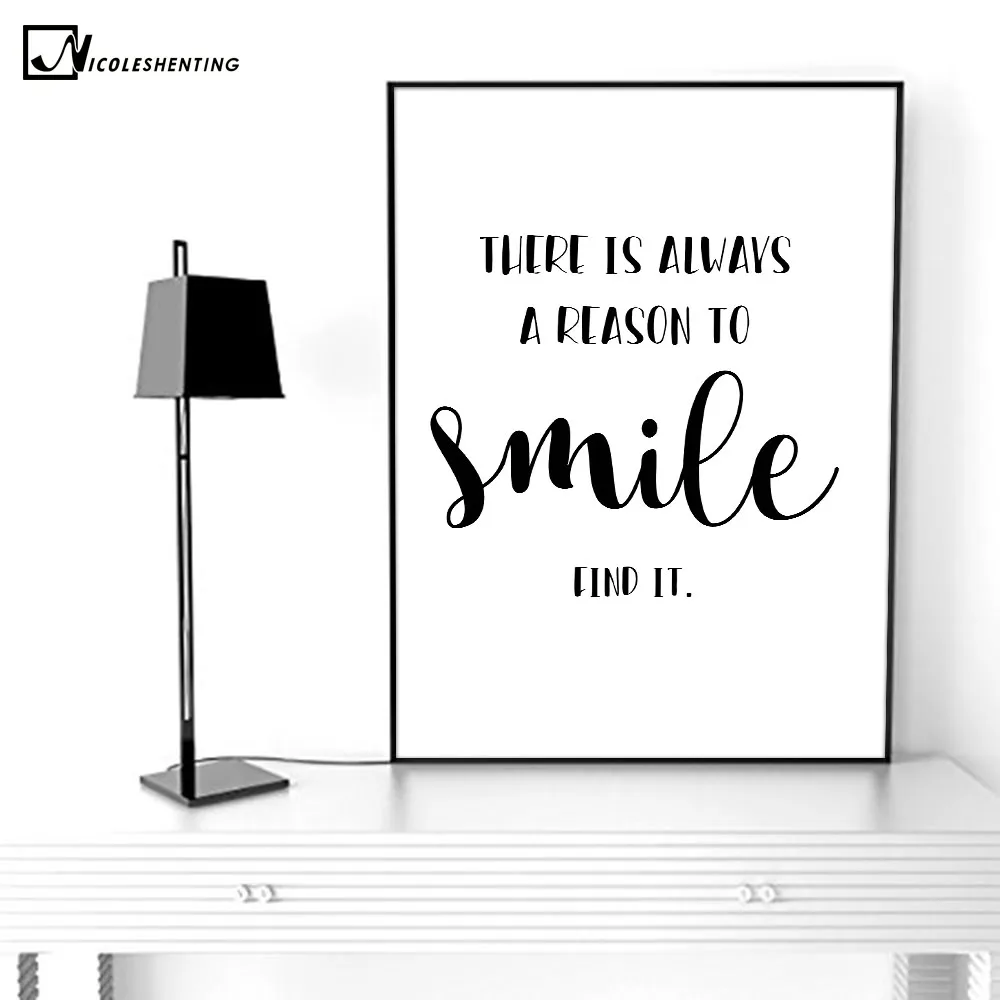 Simple Black And White Wall Painting