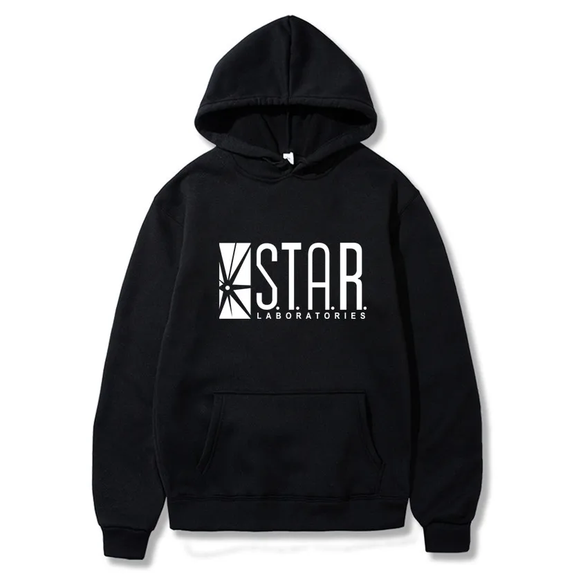 STAR labs/черные женские/мужские толстовки с капюшоном Мужская толстовка джемпер