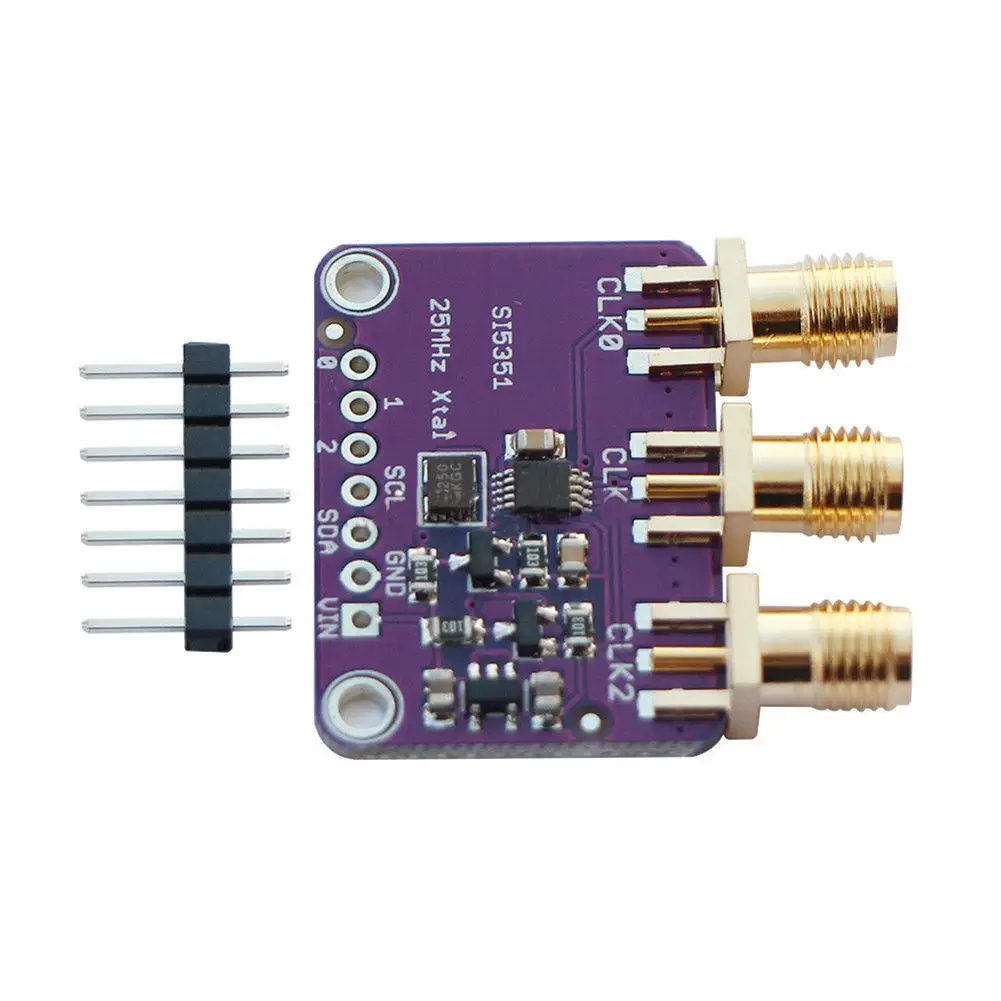 Лучшая цена Si5351A I2C 25 МГц генератор часов Breakout Board 8 кГц до 160 для Arduino|Генераторы