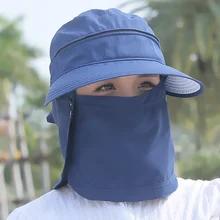 Для женщин складывающаяся шляпа от солнца широкая, с защитой от ультрафиолета с полями, солнце шляпа Защита лица и шеи летняя шляпа двойной Применение