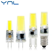 YNL Mini LED Lamp G4 G9 E14 AC/DC 12V 220V 3W 6W 9W COB LED G4 G9 Bulb Dimmable 360 Beam Angle Replace Halogen Chandelier Lights