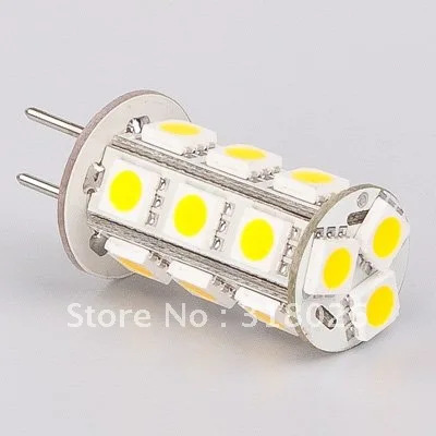 Бесплатная доставка 18LED 5050 SMD G6.35 LED 12V белый теплый 360 396LM 3W 5шт./лот|g6.35 led|led 12vdcwarm white |