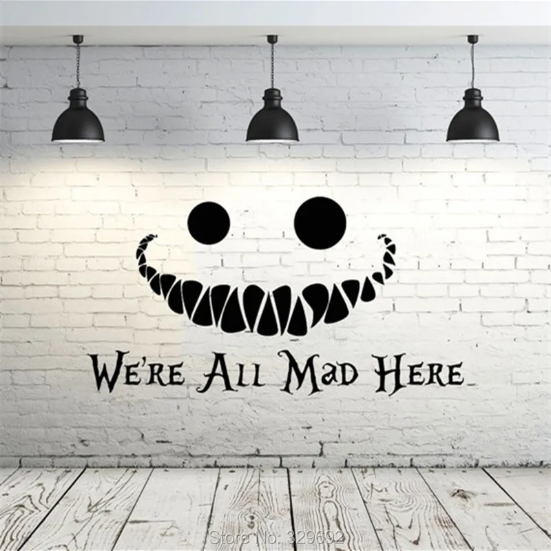 Alice In Wonderland Wall Art online shop alice in wonderland wall decal vinyl sticker quotes we Alice In Wonderland Wall Art online shop alice in wonderland wall decal vinyl sticker quotes we