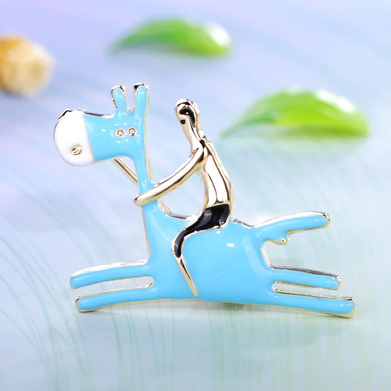 

Blucome Cute Men Donkey Shape Brooches Animal Horse Enamel Jewelry Kids Gifts Women Girls Clothes Scarf Hat Bag Pins Accessories