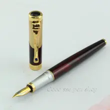 Jinhao 9009 черные винно-красные средние чернила с перьевой ручкой набор канцелярских принадлежностей