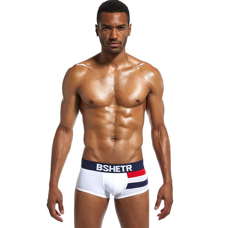 

Fashion Men Underwear BSHETR Brand Homme Cueca Trunks Gay Boxer shorts Cotton City Style Sexy Comfortable Male Panties Hot Sale