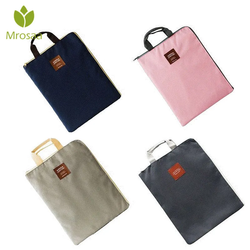 

Document Holder folder Storage fabric pouch Package for A4 paper portable pocket bill pouch file Folder Office & School Supplies