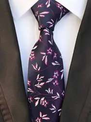 Новые дизайнерские Для мужчин модные цветочные Tie 8 см Высокое качество галстуки с узором