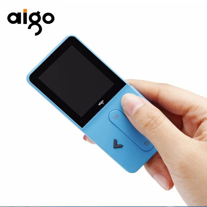 AIGO 207 MP3 плеер HIFI мини-плеер Loseless стерео Спорт портативный музыкальный TFT экран плеер функция записи TF карта