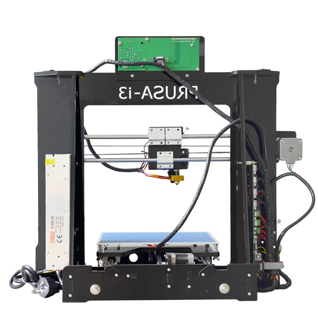 

P802D LCD Screen 3D Printer Large Printing Area 220*220*180mm Acrylic Structure US Plug Black Great Gift