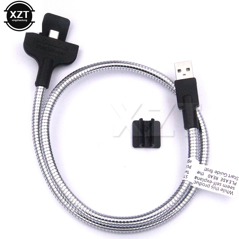 

1PCS ultra flexible cable android Type C tripod Phone Data Cable Coiled Holder Stand mobile Metal twister for iphone android NEW