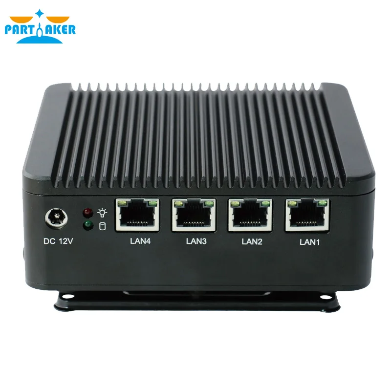Partaker Mini PC J1900 4 lan ports motherboard baytrial htpc computer barebone system mini pc firewall router