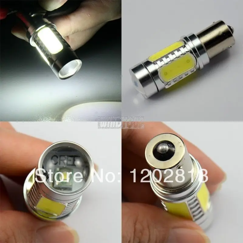 

Free Shipping 1156 BA15S 11W CREE R5 Chips+ COB LED Car Turn Signal Bulb Tail Lights, Retail LED Reverse Light Lamp