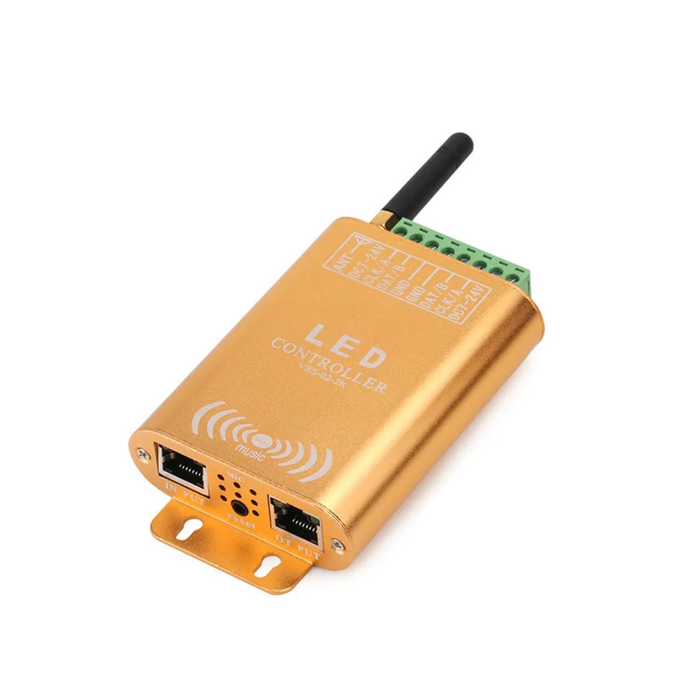 

LED Strip Music Controller WS2811 RGB LED Music Controller Strip Light 2048 Pixel SPI Controller