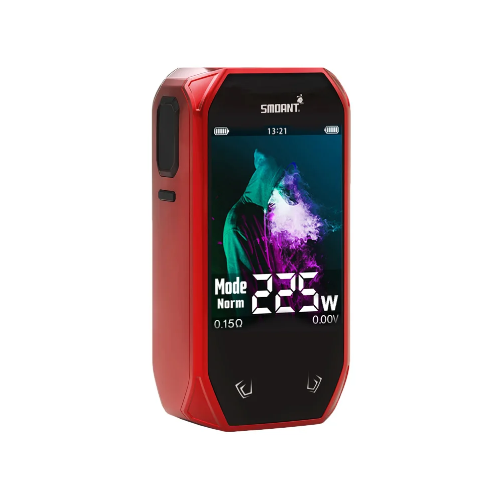 Billige Original 225W Smoant Naboo TC Box MOD mit 2,4 Zoll Bunte Bildschirm Angetrieben Durch Dual 18650 Batterien Vs Cylon  Charon Mini