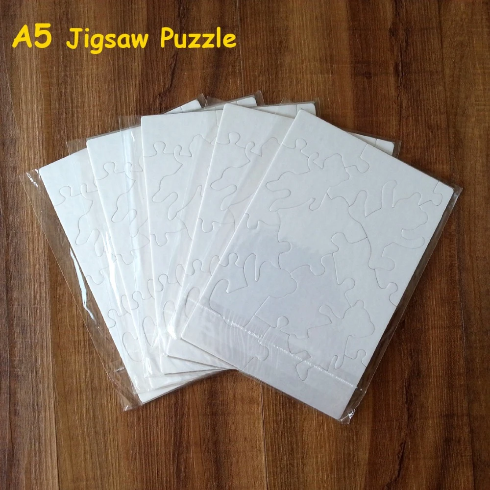 Free Shipping 10pcs/lot A5 Sublimation Blank Puzzle Diy Craft Jigsaw Puzzle  Transfer Printing - 3d Printing Materials - AliExpress