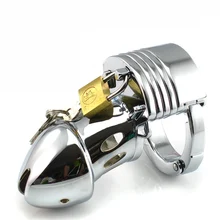 Мужской регулируемый пояс целомудрия оснастки кольцо из нержавеющей стали реквизит