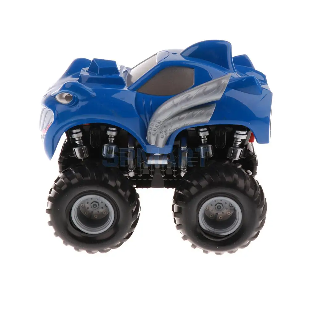 Pull Back Monster Truck Friction Powered Car Toys Gifts for Kids Boys Girls (Random)