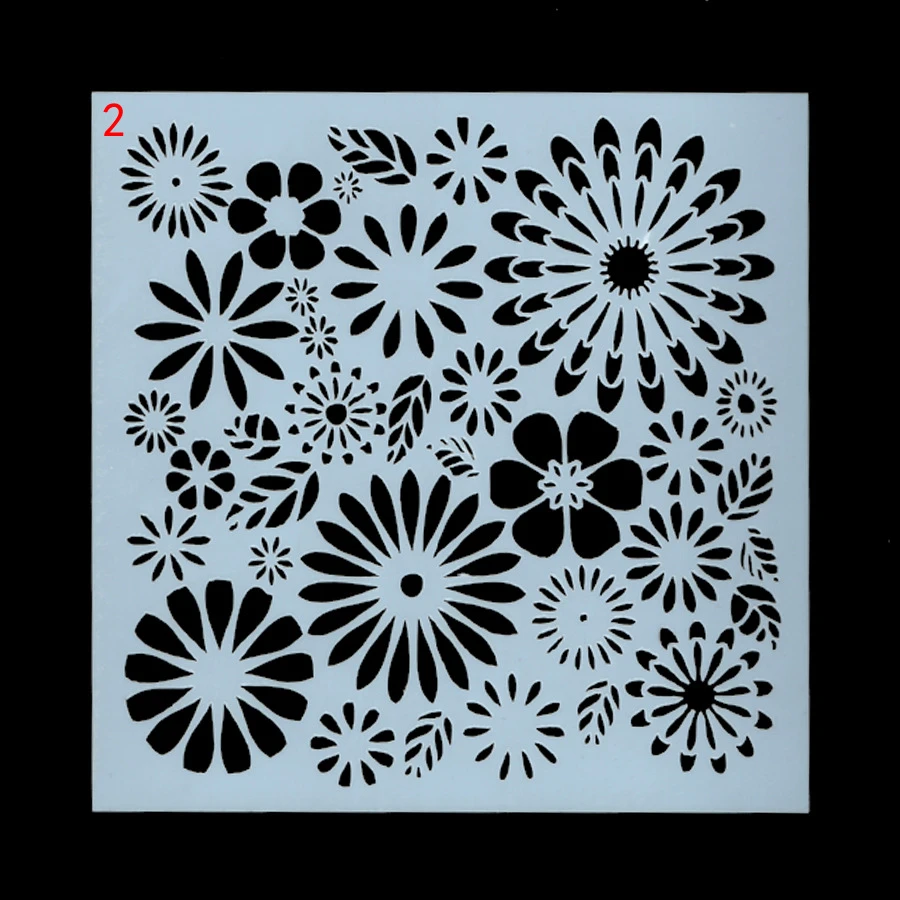 13 Cm Bunga Matahari Diy Layering Stensil Lukisan Dinding Scrapbook Mewarnai Embossing Album Dekoratif Kartu Template Stensil Aliexpress